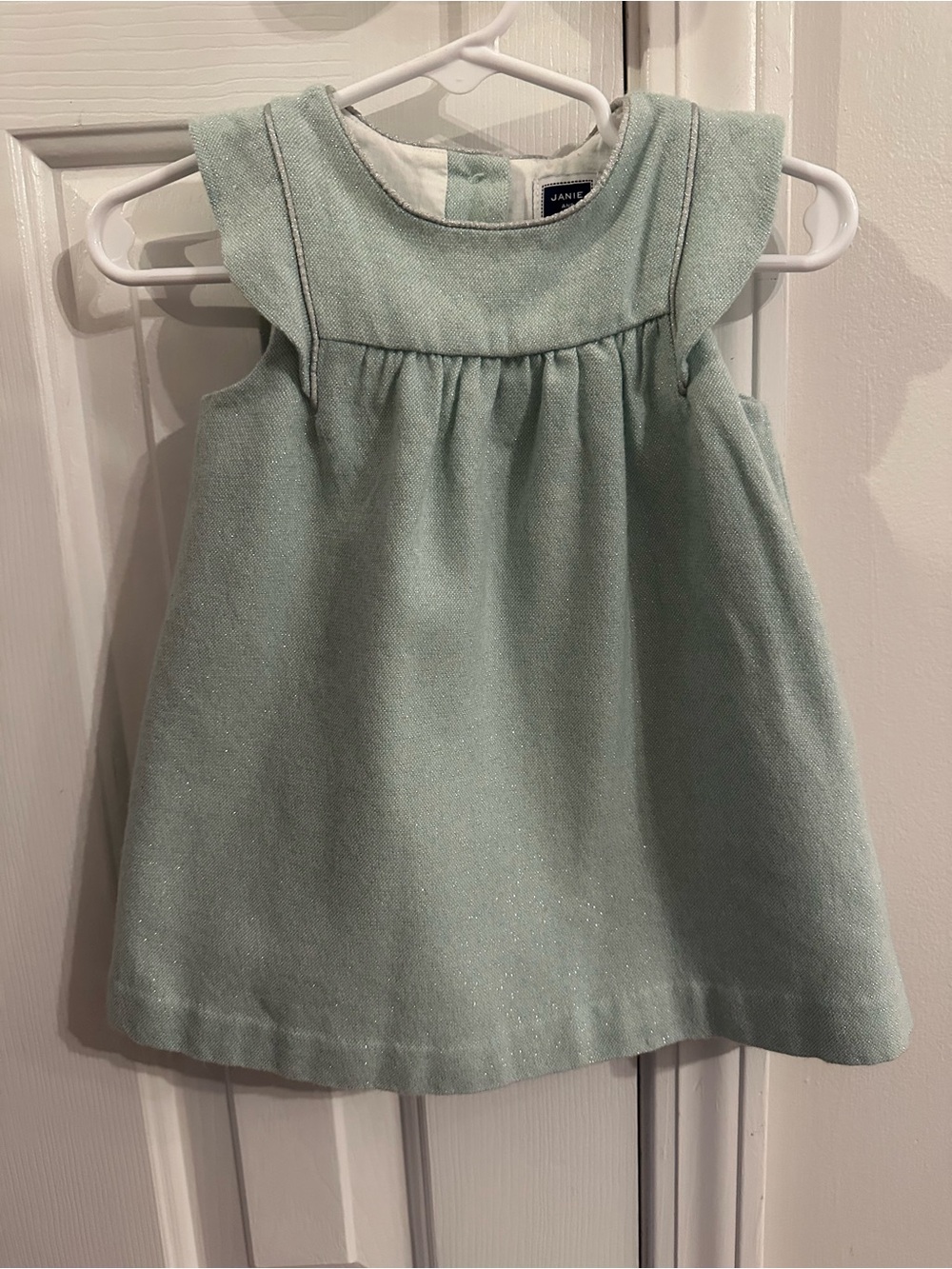 Janie and Jack Mint Sparkle Dress